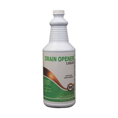 Warsaw Chemical Drain Opener, Liquid Drain Opener, 1-Quart, 12PK 21581-0000012